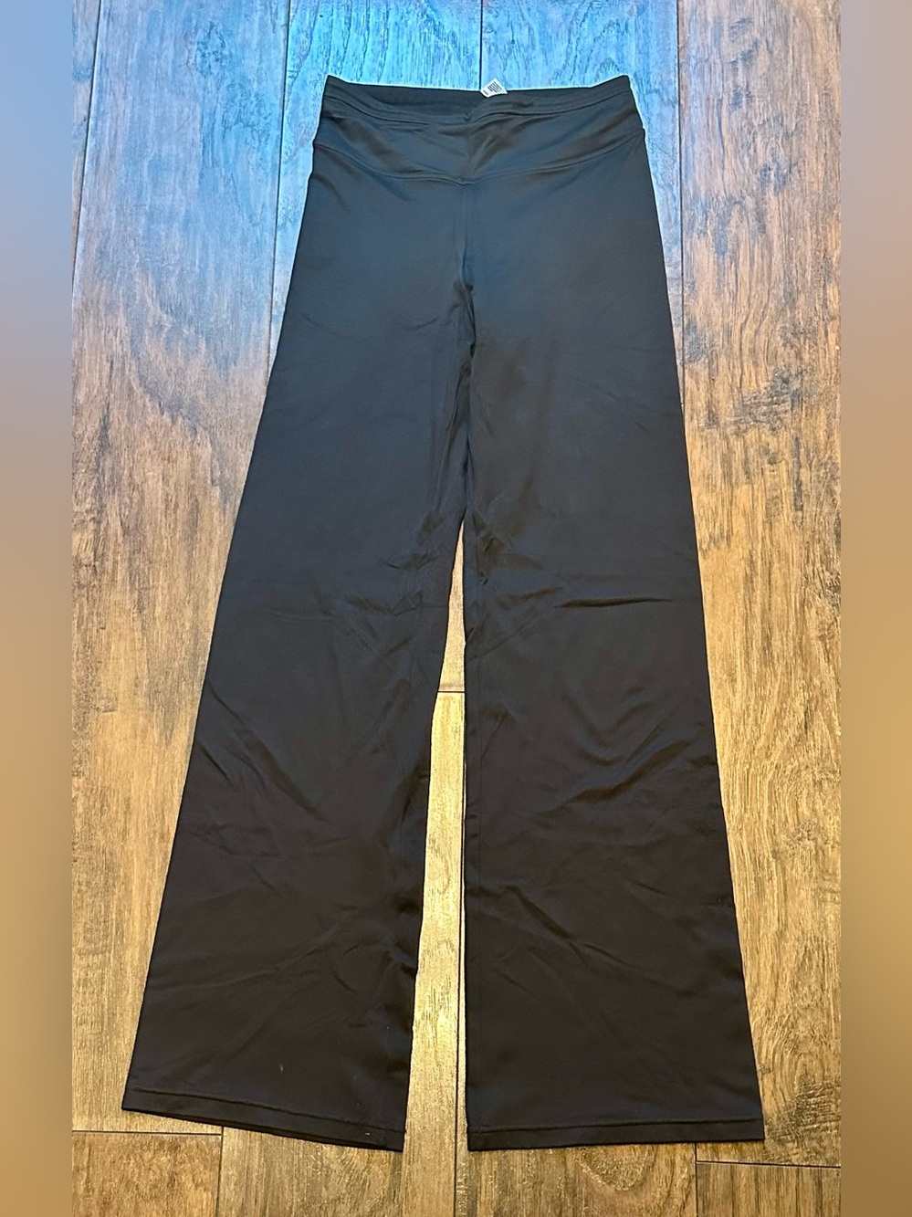 Maidenform Flexees Black High Waist Wide-Leg Shapewear Leggings Size M